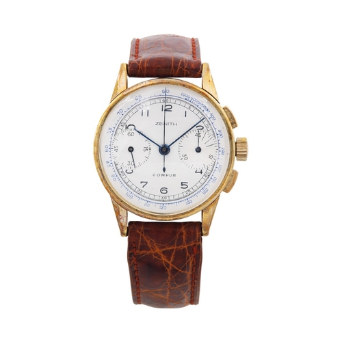 ZENITH COMPUR CHRONO IN YELLOW GOLD - From 1960Year: 1960 Material ...