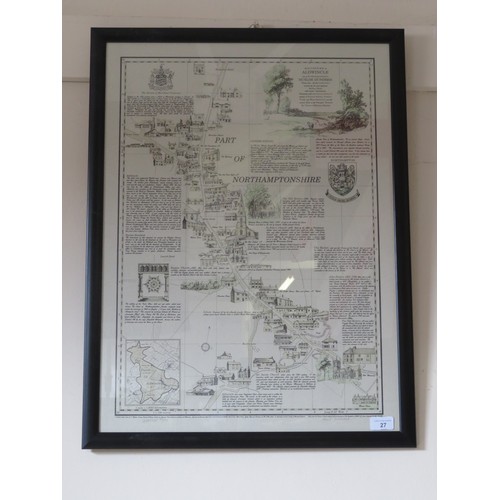 27 - A limited edition framed picture 'The Parish of Aldwincle