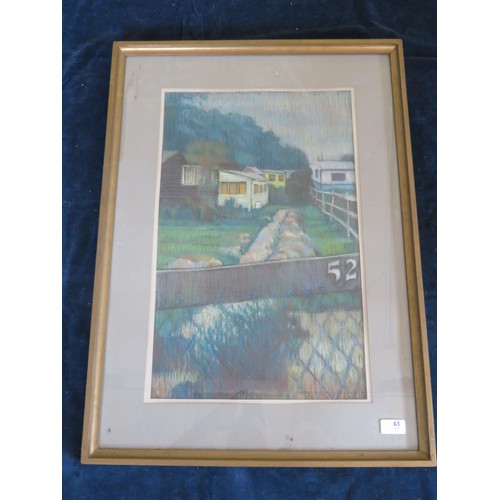 61 - A mid 20th century oil painting by John Higgins purchased at The 1975 Wisbech Society Exhibition - F... 