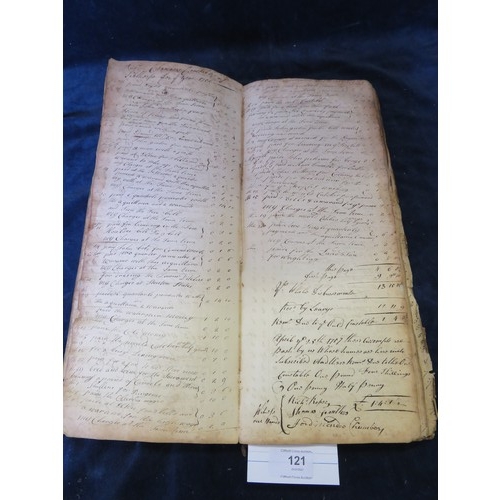 121 - An 18th century record book for Robert Faulkes Constable.