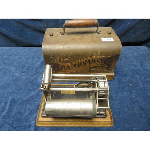 181 - A Gramaphone by Columbia Phonograph Co (A/F) in original fitted box