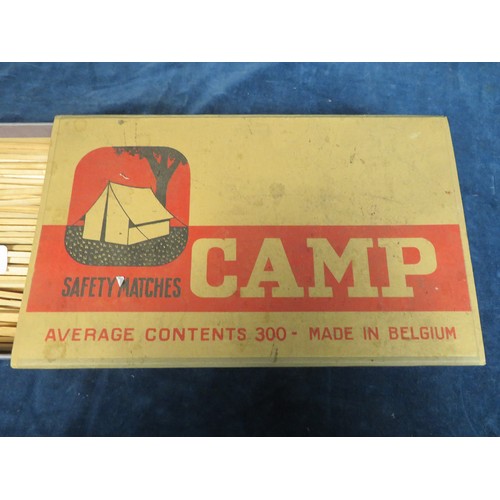 453 - A extra large box of vintage Camp Safety Matches, made in Belgium.