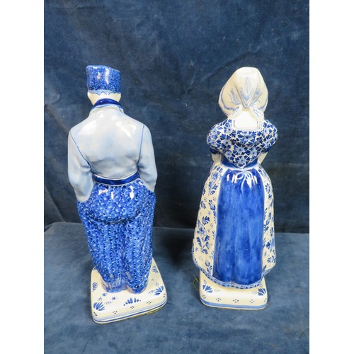 518 - A Delft Ware figure of a Clogged Dutchman marked 