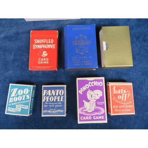 602 - A quantity of vintage and other card games.