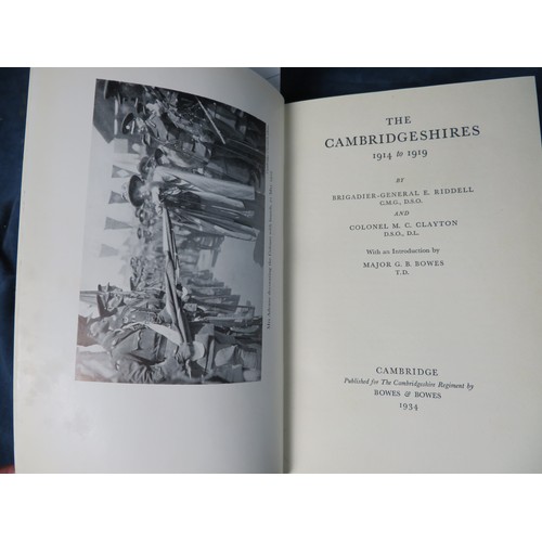 652 - Three books of Fenland interest being 'Cambridgeshire' by Olive Cook, 'Douglas Burrall his war time ... 