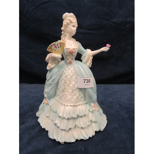 730 - A Coalport figurine from the Femmes Fatales Series being 'Marie Antoinette' number 1814 of 12,500 wi... 