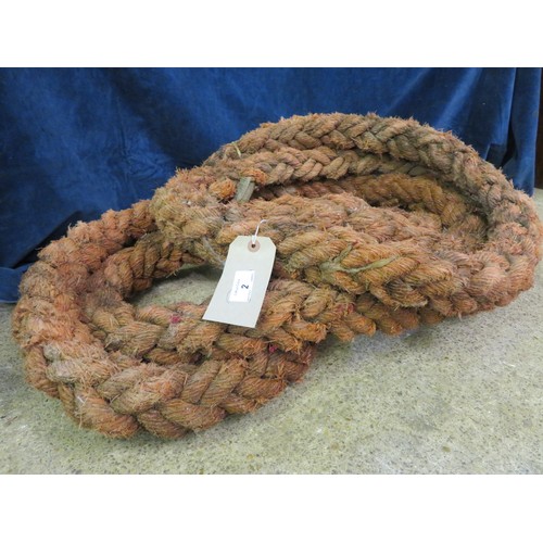 2 - A vintage coil of rope.