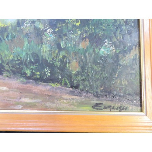 33 - An oil painting on panel being 