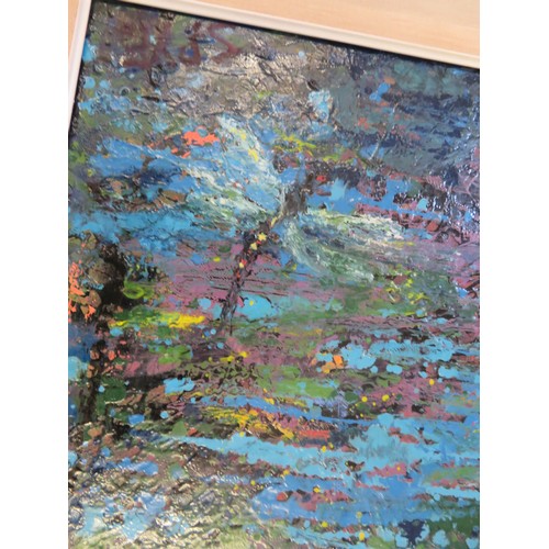 35 - An oil painting on canvas depicting 'Dragonfly', Mrs. Stella Pye, 1 Montpellier Terrace, Torquay 196... 