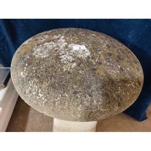 8 - A vintage staddle stone.