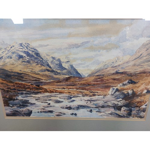 26 - A framed watercolour by Richard Alred of 