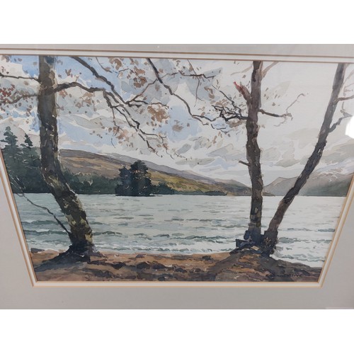 58 - A framed watercolour by Richard Alred entitled 