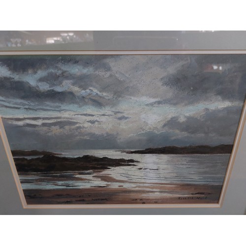 61 - A framed chalk pastel by Richard Alred entitled 