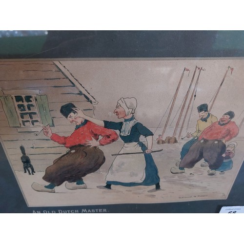 68 - Two framed coloured prints by Edmund G. Fuller depicting 