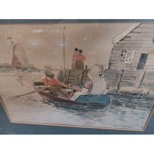 68 - Two framed coloured prints by Edmund G. Fuller depicting 