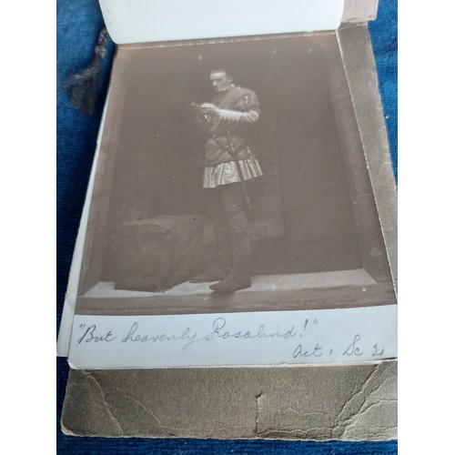 276 - An album of black and white postcards depicting Theatre actors and actresses.