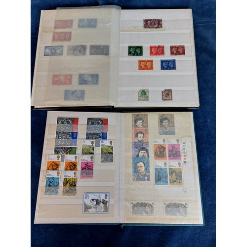 294 - Two stamp albums new and used including Royal Family, Charles Dickens, Engineering, etc.,