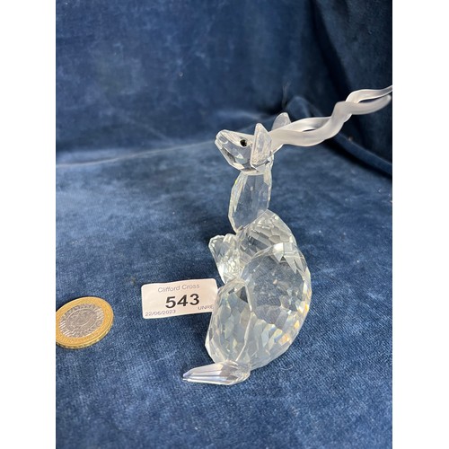 543 - A Swarovski Crystal figure of a Deer.