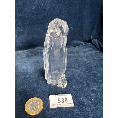 538 - A Swarovski Crystal figure of an Emperor Penguin.