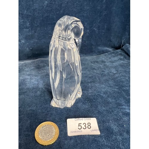 538 - A Swarovski Crystal figure of an Emperor Penguin.