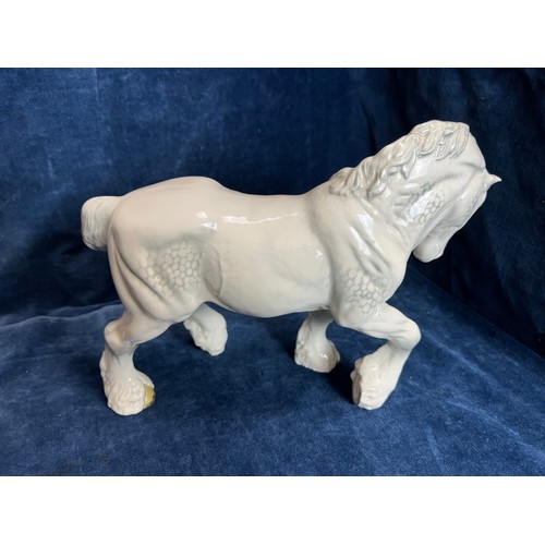 531 - A Beswick figure of a Dapple-grey Shire Horse.