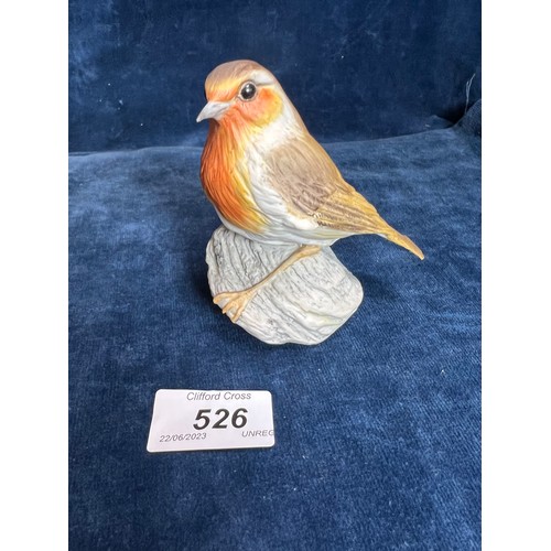 526 - A Wedgwood figure of a Robin.