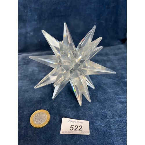 522 - A Swarovski Crystal star candleholder.