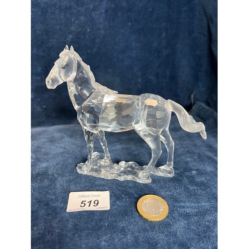 519 - A Swarovski Crystal figure of a horse.