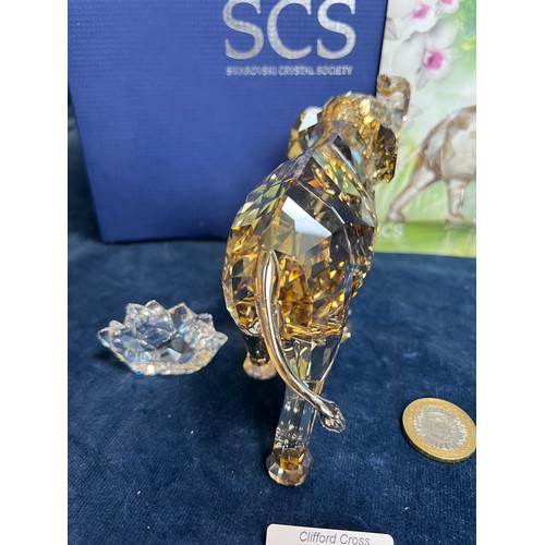 475 - A Swarovski Crystal figure of 'Cinta The Elephant' with certificate of authenticity and original box... 