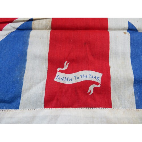 421 - A collection of vintage flags for Great Britain and other countries of various sizes.