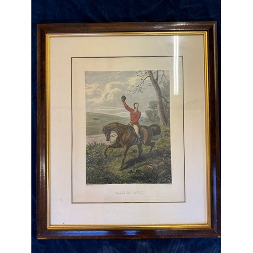 88 - Four framed hunting prints (copies) by Sheldon Williams (1869), 2 by engraver E.G. Hester being 'Tal... 