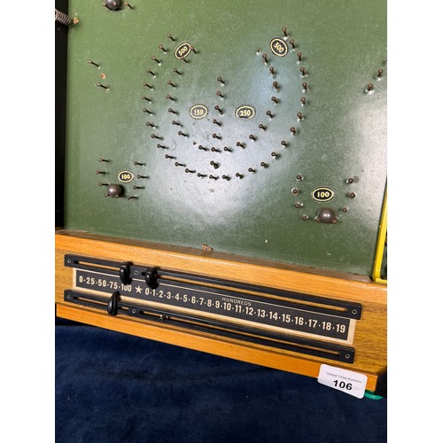 106 - A vintage Bagatelle game made by Kay, London, made in London.