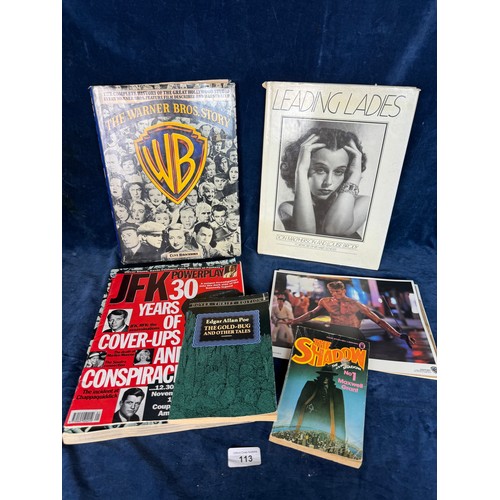 113 - A tray of movie themed books including  