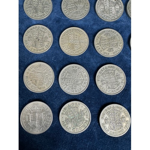 208 - A quantity of Cupro Half Crowns, etc.,