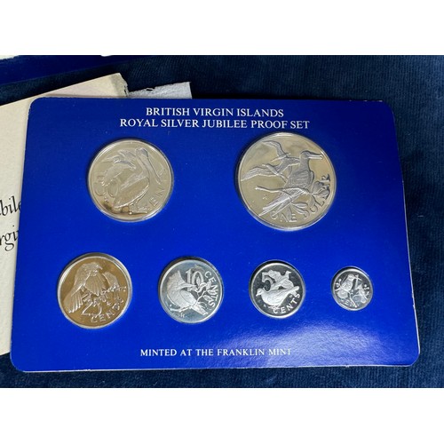 269 - A proof set of British Virgin Islands Royal Silver Jubliee coins to commemorate The 25th Anniversary... 