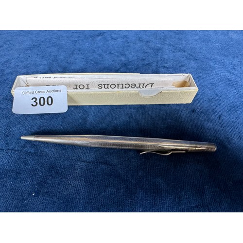 300 - A silver Propelling Pencil marked 