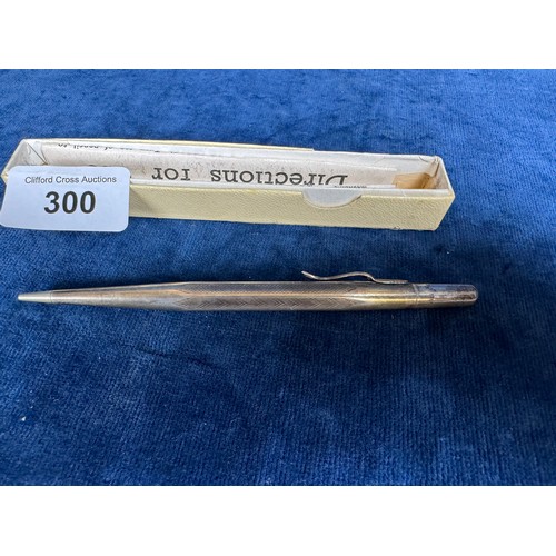 300 - A silver Propelling Pencil marked 