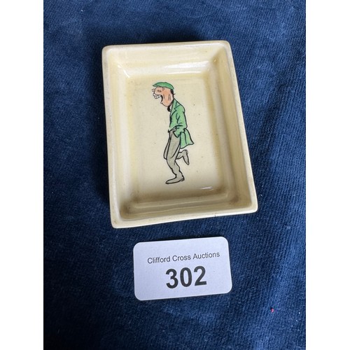 302 - A Royal Doulton ashtray depicting a comical character.