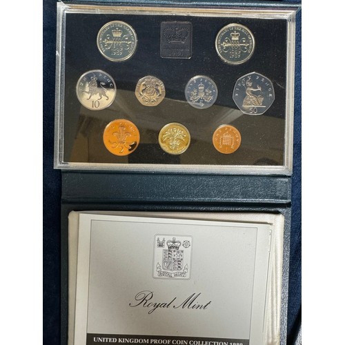 323 - 3 Royal Mint coin sets being 