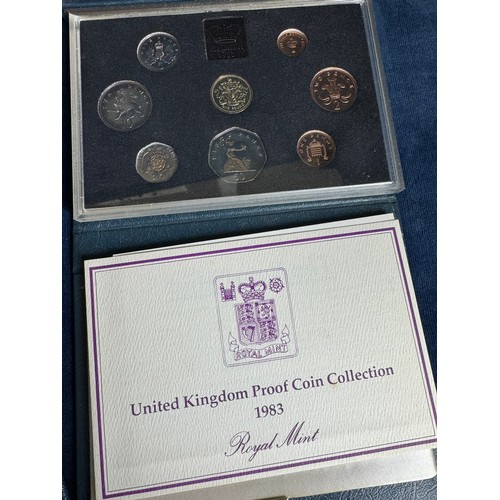 323 - 3 Royal Mint coin sets being 