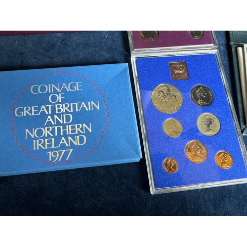 325 - 4 Royal Mint coin sets being 