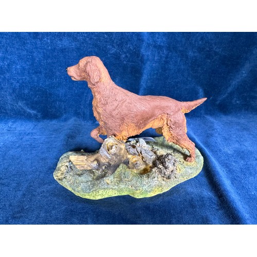 370 - An Aynsley Mastercraft hand-painted figure of an Irish Setter.