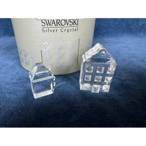 469 - A Swarovski crystal set of 2 