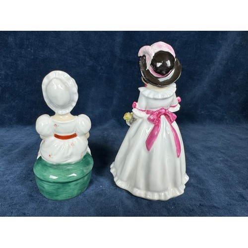 497 - 2 small Royal Doulton figurines 