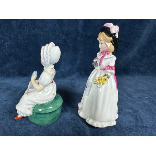 497 - 2 small Royal Doulton figurines 