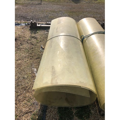 8 - A roll of fibreglass sheeting