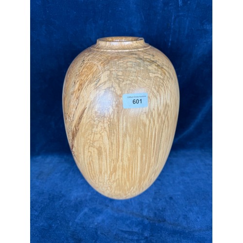 601 - A large Spalted Beech Wood turned vessel/vase  by Richard Chapman and marked on base 