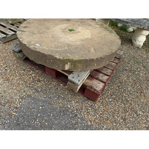 2 - A large Millstone, 119cm diameter.