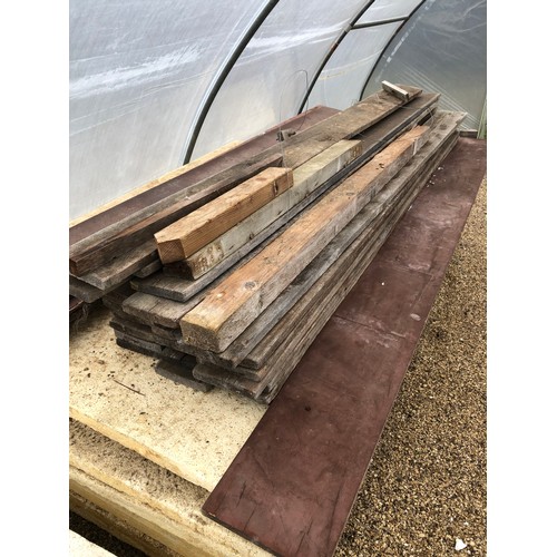 51 - Qty timber planks and posts