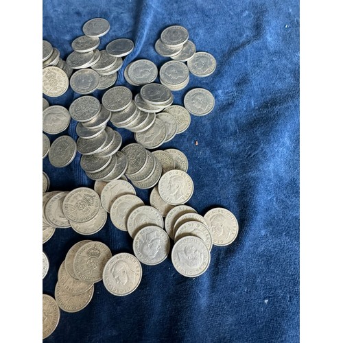 351 - A large quantity of two Shilling coins all dated 1948 (bag 3)